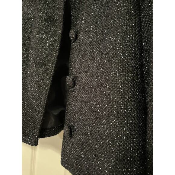 Old Navy Black Sparkly Dressy Cropped Jacket Women's Large - Picture 6 of 10